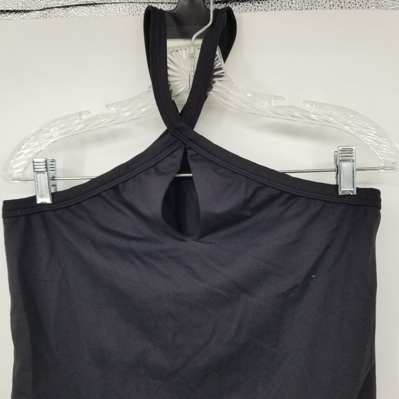 Free People Intimates Black Halter Neck Bodysuit Size Medium - Picture 3 of 10